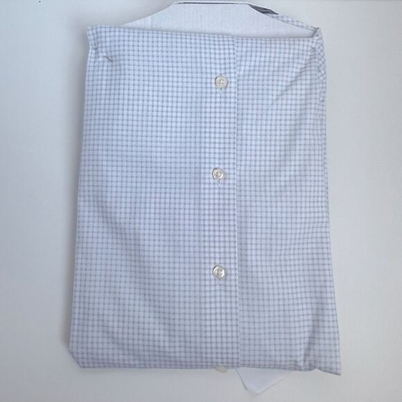 CLUB ROOM |Men's Classic/Regular-Fit 
Check Dress Shirt white grey M 15-15 1/2 - Picture 4 of 6